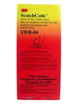 3M™ ScotchCode™ Write-On Wire Marker Book SWB-04, 1 in x 5 in, 5/Case