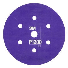 3M™ Hookit™ Flexible Abrasive Disc 270J, 34408, 6 in, Dust Free, P1200,
25 disc per carton, 5 cartons per case