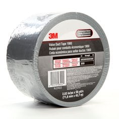 3M™ Heavy Duty Duct Tape 3939, Silver, 48 mm x 54.8 m, 9.0 mil, 24  Roll/Case, Individually Wrapped Conveniently Packaged