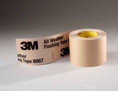 3M™ All Weather Flashing Tape 8067 Tan, 9 in x 75 ft, 4 per case, Slit
Liner (2-7 Slit)