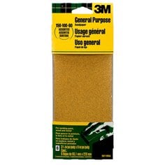 3M™ Aluminum Oxide Sandpaper 9019NA, 3-2/3 in x 9 in, Assorted grit, 6
Sheet, Open Stock