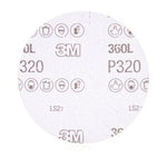 3M Xtract™ Film Disc 360L, 01707, P320 3MIL, 5 in, Die 500LG,
100/Carton, 500 ea/Case