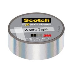 3M Scotch Expressions Washi Tape, Black, 0.59 x 393