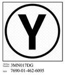 3M™ Diamond Grade™ Damage Control Sign 3MN017DG, "Cir Yoke", 3 in x 3
in, 10/Package