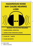 3M™ Diamond Grade™ Safety Sign 3MN214DG, "HAZRD…LOSS", 8 in x 10 in,
10/Package