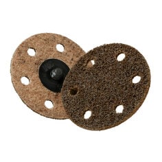 Scotch-Brite™ Roloc™ Surface Conditioning Disc, SC-DR, A/O Coarse, TR, 3
in, D/F 6HL, 25/Carton, 100 ea/Case