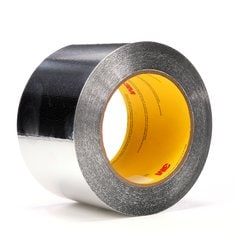 3M™ Aluminum Foil Tape 425, Silver, 7 in x 60 yd, 4.6 mil, 1 roll per
case