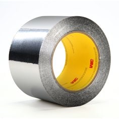 3M™ Aluminum Foil Tape 431, Silver, 5 in x 60 yd, 3.1 mil, 2 Rolls/Case