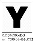 3M™ Diamond Grade™ Damage Control Sign 3MN006DG, "Yoke", 2 in x 2 in, 10/Package