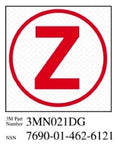 3M™ Diamond Grade™ Damage Control Sign 3MN021DG, "Cir Zebra", 2 in x 2
in, 10/Package