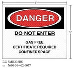 3M™ Diamond Grade™ Safety Sign 3MN203DG, "DANGER…SPACE", 6 in x 5 in,
10/Package