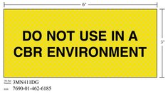 3M™ Diamond Grade™ Ventilation Sign 3MN411DG, "DO Not USE", 7 in x 3 in,
10/Package