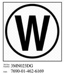 3M™ Diamond Grade™ Damage Control Sign 3MN023DG, "Cir William", 3 in x 3
in, 10/Package