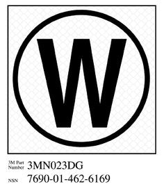 3M™ Diamond Grade™ Damage Control Sign 3MN023DG, "Cir William", 3 in x 3
in, 10/Package