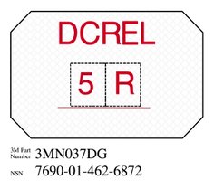 3M™ Diamond Grade™ Damage Control Sign 3MN037DG, "DCREL", 8 in x 12 in,
10/Package