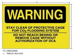 3M™ Diamond Grade™ Fire Fighting Sign 3MN305DG, "WARNING…DCA", 9 in x 6
in, 10/Package