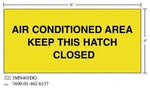 3M™ Diamond Grade™ Ventilation Sign 3MN401DG, "AIR…HATCH CLOS", 7 in x 3
in, 10/Package