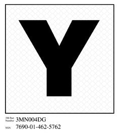 3M™ Diamond Grade™ Damage Control Sign 3MN004DG, "Yoke", 4 in x 4 in, 10/Package