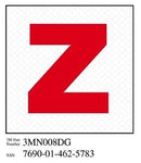 3M™ Diamond Grade™ Damage Control Sign 3MN008DG, "Zebra", 3 in x 3 in,
10/Package