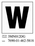 3M™ Diamond Grade™ Damage Control Sign 3MN012DG, "William", 2 in x 2 in,
10/Package