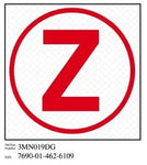 3M™ Diamond Grade™ Damage Control Sign 3MN019DG, "Cir Zebra", 4 in x 4
in, 10/Package