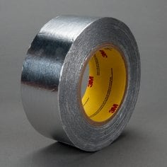 3M™ Aluminum Foil Reinforced Tape 1430, Silver, 28 in x 60 yd, 5.5 mil,
1 roll per case