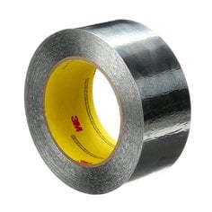 3M™ Aluminum Foil Tape 425, Silver, LM MMSJ434, 2 in x 60 yd, 4.6 mil,
24 Rolls/Case