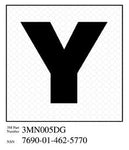 3M™ Diamond Grade™ Damage Control Sign 3MN005DG, "Yoke", 3 in x 3 in, 10/Package