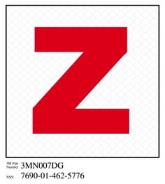 3M™ Diamond Grade™ Damage Control Sign 3MN007DG, "Zebra", 4 in x 4 in,
10/Package