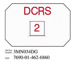 3M™ Diamond Grade™ Damage Control Sign 3MN034DG, "DCRS", 8 in x 12 in,
10/Package