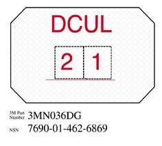 3M™ Diamond Grade™ Damage Control Sign 3MN036DG, "DCUL", 8 in x 12 in,
10/Package