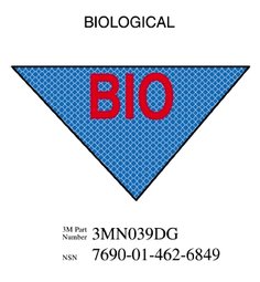 3M™ Diamond Grade™ Damage Control Sign 3MN039DG, "BIOLOG", 11.5 in x 8
in, 10/Package