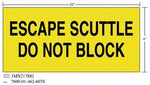 3M™ Diamond Grade™ Safety Sign 3MN217DG, "ESCAPE…BLOCK", 10 in x 4 in,
10/Package