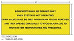 3M™ Diamond Grade™ Safety Sign 3MN222DG, "EQIPMNT…PRESSURE", 10 in x 3
in, 10/Package