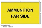 3M™ Diamond Grade™ Weapon Sign 3MN501DG, "AMMUN…SIDE", 9 in x 5 in, 10/Package