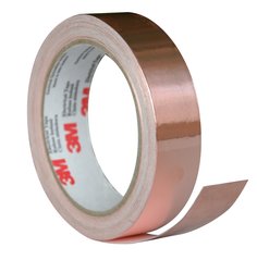 3M™ 1181 Copper Foil EMI Shielding Tape, 1 1/2 in x 18 yd, 3 in paper
core, Mini-case