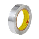 3M™ Aluminum Foil Tape 431, Silver, 38 mm x 55 m, 3.1 mil, 32 Rolls/Case