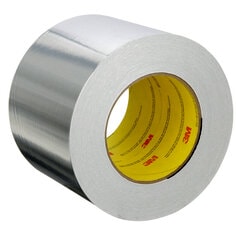 3M™ Aluminum Foil Tape 2C120, Silver, 99 mm x 45.7 m, 1.8 mil, 12 rolls
per case