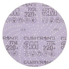 3M Xtract™ Cubitron™ II Film Disc 775L, 220+, 6 in, Die 600LG,
50/Carton, 250 ea/Case