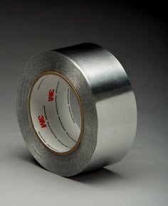 3M™ Aluminum Foil Tape 425, Silver, 12 in x 60 yd, 4.6 mil, 1 roll per
case