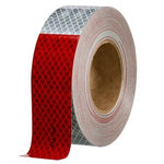 3M™ Flexible Prismatic Conspicuity Markings 913-326, Red/White, DOT, 2
in x 50 yd, kiss-cut every 12 in, 1/Box, 10/Case