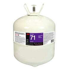 3M™ Hi-Tack Composite Spray Adhesive 71, Clear, Large Cylinder (Net Wt
30.0 lb), 1/case