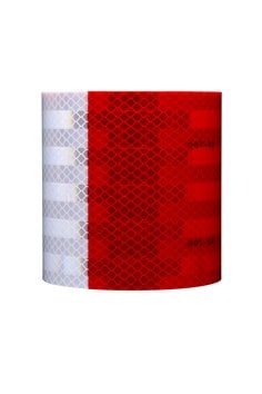 3M™ Diamond Grade™ Conspicuity Markings 983-32, Red/White, DOT, 2 in x
18 in, 100/Pack, 10 Packs/Carton