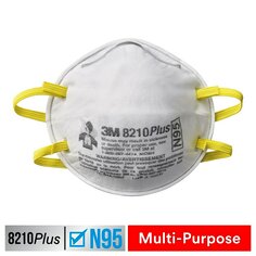 3M™ 8210 Plus Performance Sanding and Fiberglass Respirator 8210PH6-DC,
6 eaches/pack, 8 packs/shipper