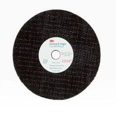 3M™ Green Corps™ Reinforced Weld Grinding Wheel 01991, 3 in x 0.22 in x
3/8 in, 5 Each/Pack, 10 Packs/Case