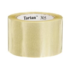 Tartan™ Box Sealing Tape 305, Clear, 72 mm x 100 m, 24 Rolls/Case