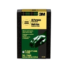 3M™ General Purpose Sanding Sponge CP-002A, Block, 3 3/4 in x 2 5/8 in x 1 in, Medium, Bulk, 250/cs