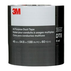 3M™ All Purpose Duct Tape DT8, Silver, 48 mm x 54.8 m, 8 mil, (3
Roll/Pack) 24 Roll/Case